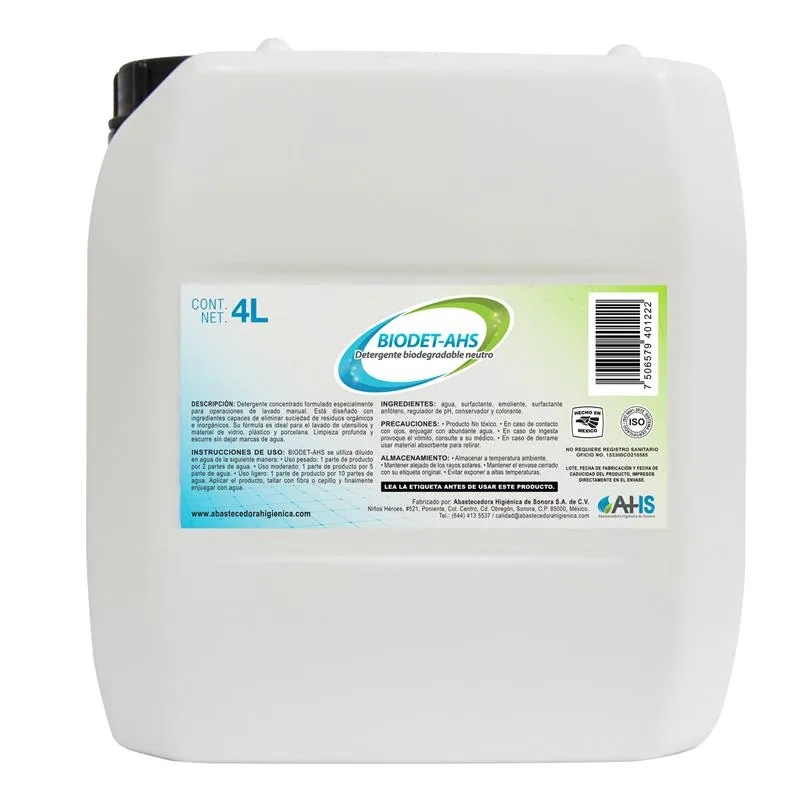 Detergente Biodegradable Neutro