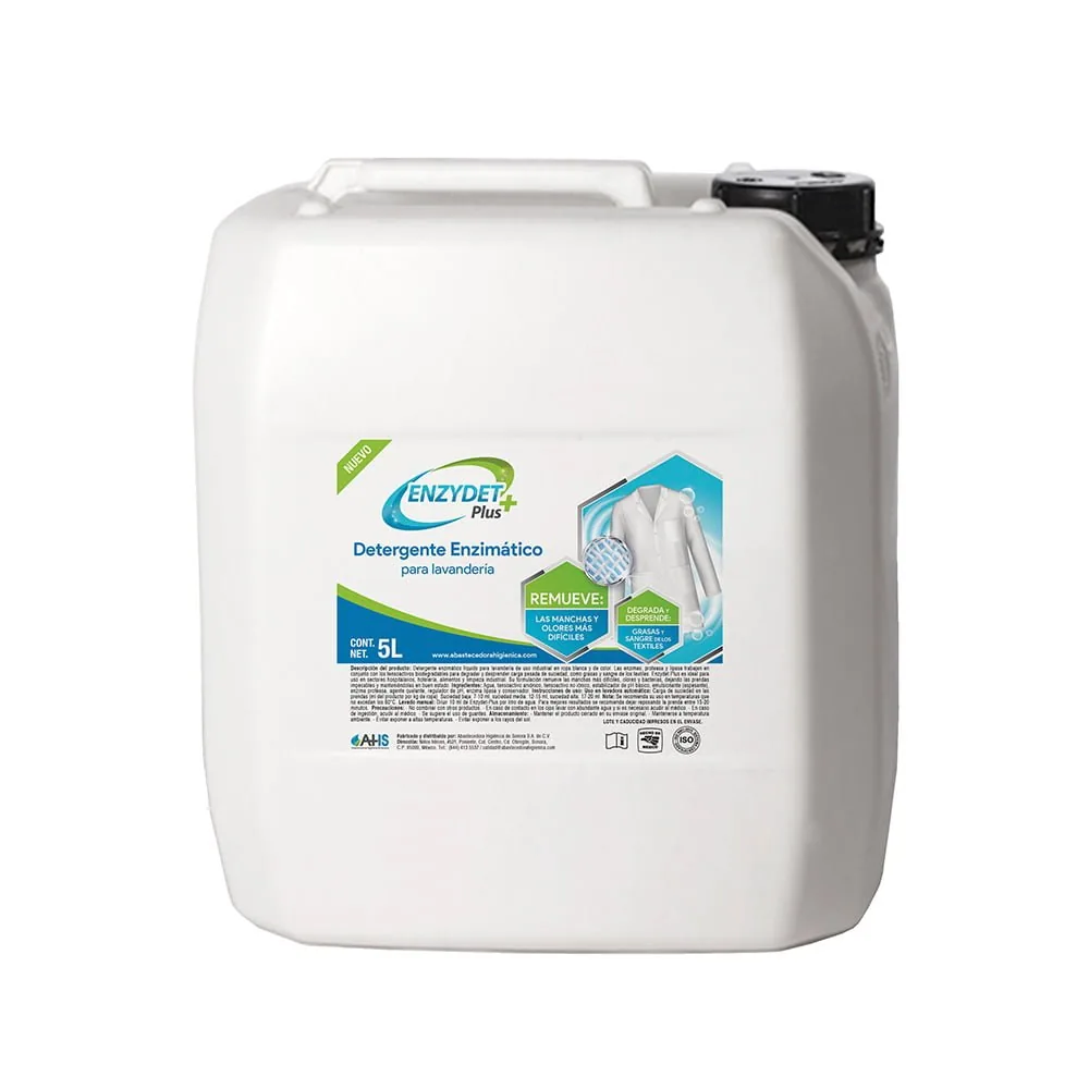 Detergente enzimático para lavandería Industrial / Hospitalario 5L