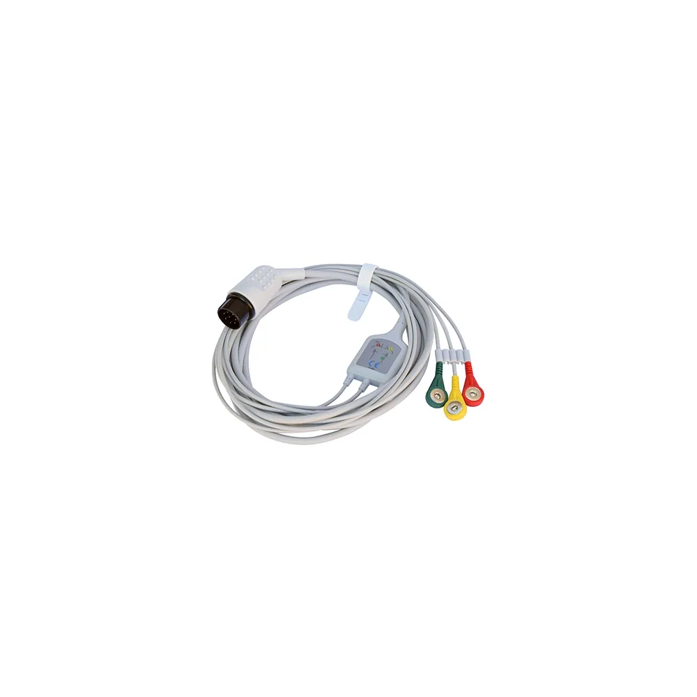 Cable de ECG de 3 derivaciones / puntas