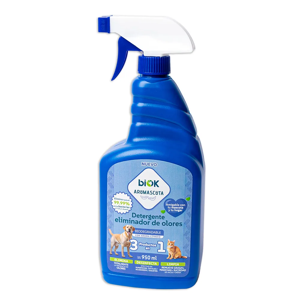 Detergente Eliminador De Olores Para Tu Mascota Uso directo 950ml