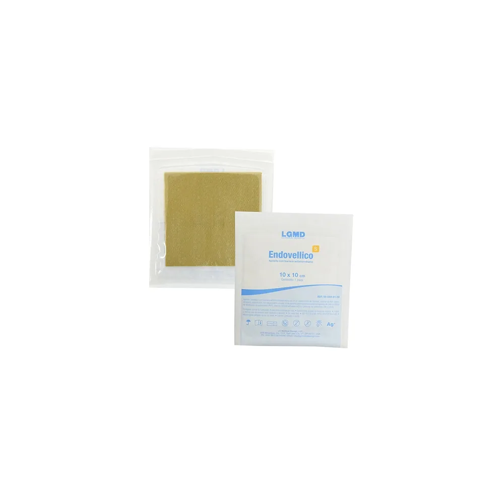 Apósito con barrera antimicrobiana 10×10 (5 piezas)