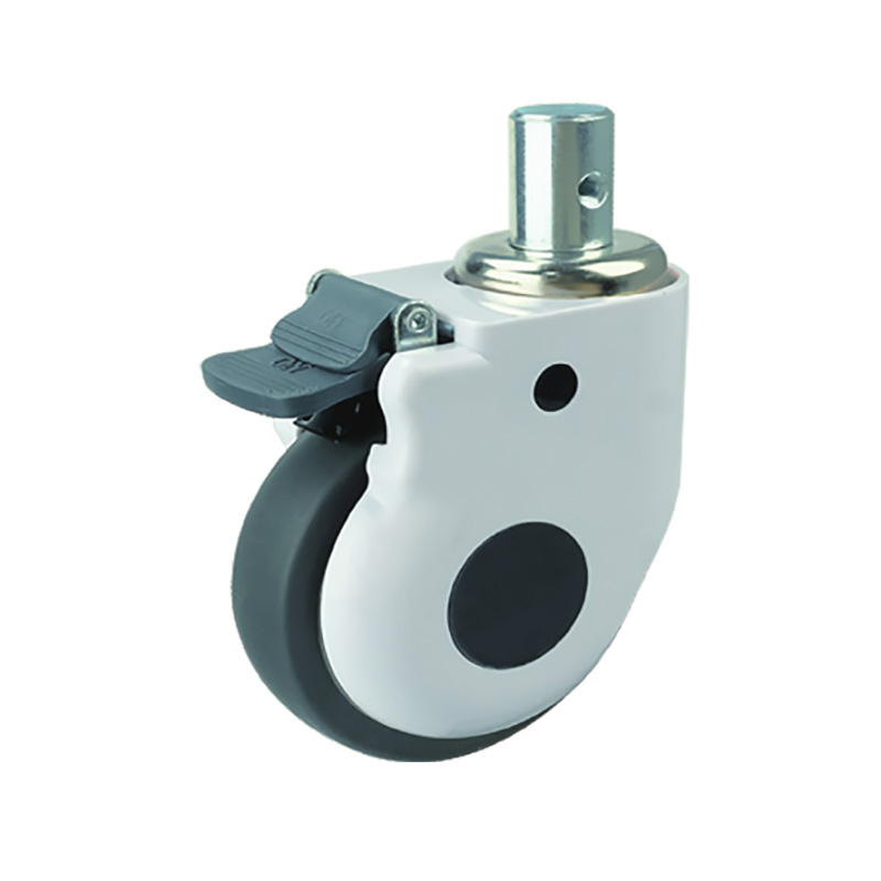 Rodaja TPR con freno doble — 3", 4" y 5"